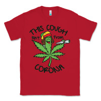 Red Funny Weed Leaf Classic Tee - linhVisuals