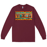 Burgundy texas sunflowers license plate Long Sleeve Tee - Artiststas