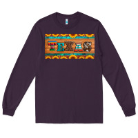 Plum texas sunflowers license plate Long Sleeve Tee - Artiststas