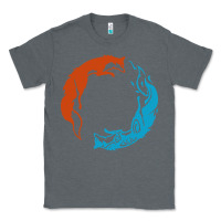 Charcoal Heather spirit of the north Classic Tee - linhVisuals