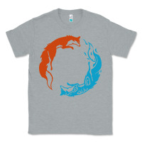 Heather Grey spirit of the north Classic Tee - linhVisuals