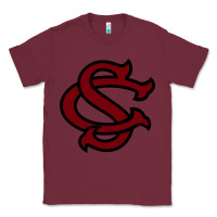Burgundy usc baseball Classic Tee - linhVisuals