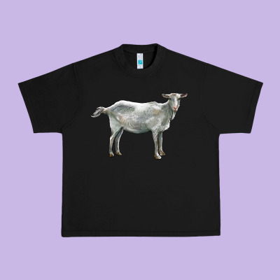Saanen Goat Urban Heavy Tee Designed By Lillyallendesigns