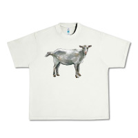 Pistachio saanen goat Urban Heavy Tee - LillyAllenDesigns