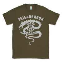 Army Green tail of the dragon Classic Tee - linhVisuals