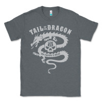Charcoal Heather tail of the dragon Classic Tee - linhVisuals