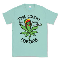 Seafoam Funny Weed Leaf Classic Tee - linhVisuals