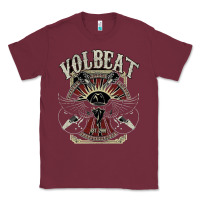 Burgundy volbeat est.2001 Classic Tee - linhVisuals