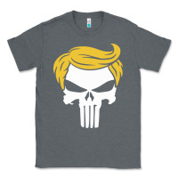Charcoal Heather trump skull Classic Tee - linhVisuals
