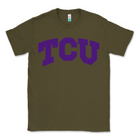 Army Green Texas Christian University Classic Tee - linhVisuals