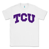 White Texas Christian University Classic Tee - linhVisuals
