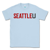 Dusty Blue Seattle University Classic Tee - linhVisuals