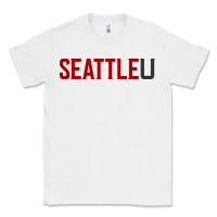 White Seattle University Classic Tee - linhVisuals