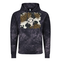 Cloud Black black and white cowhide background Vintage Hoodie - BarkalooDesign