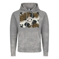 Cloud Rock black and white cowhide background Vintage Hoodie - BarkalooDesign
