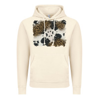 Vintage Artic black and white cowhide background Vintage Hoodie - BarkalooDesign