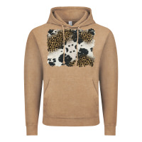 Black And White Cowhide Background Vintage Hoodie | Teevron