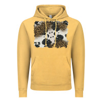 Vintage Mustard black and white cowhide background Vintage Hoodie - BarkalooDesign