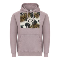 Vintage Zinc black and white cowhide background Vintage Hoodie - BarkalooDesign
