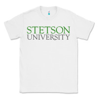 White Stetson University Classic Tee - linhVisuals