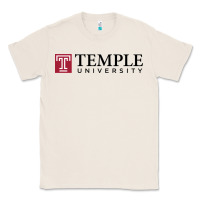 Natural Temple University Classic Tee - linhVisuals