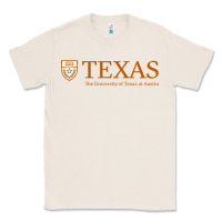 Natural The University of Texas Austin Classic Tee - linhVisuals
