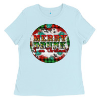 Merry Drunk I'am Christmas Ladies Tee | Teevron
