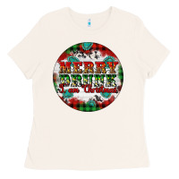 Bone Merry Drunk I'am Christmas Ladies Tee - Artiststas