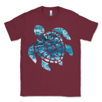 Burgundy ocean sea turtle Classic Tee - linhVisuals