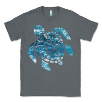 Charcoal Heather ocean sea turtle Classic Tee - linhVisuals