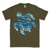 Army Green ocean sea turtle Classic Tee - linhVisuals