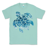 Seafoam ocean sea turtle Classic Tee - linhVisuals