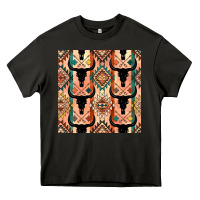 Asphalt native american aztec seamless pattern 4 Heavy Core Tee - BundleAndBundleShop