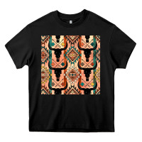 Black native american aztec seamless pattern 4 Heavy Core Tee - BundleAndBundleShop