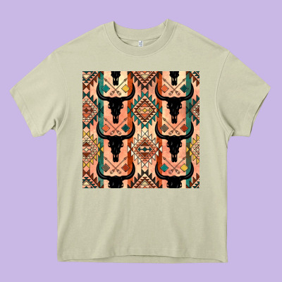 Native American Aztec Seamless Pattern 4 Heavy Core Tee Designed By Bundleandbundleshop