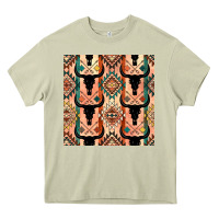 Mossy native american aztec seamless pattern 4 Heavy Core Tee - BundleAndBundleShop