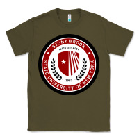 Army Green Stony Brook University Classic Tee - linhVisuals