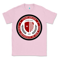 Bubblegum Pink Stony Brook University Classic Tee - linhVisuals