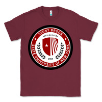 Burgundy Stony Brook University Classic Tee - linhVisuals