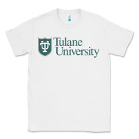 White Tulane University Classic Tee - linhVisuals