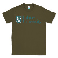 Army Green Tulane University Classic Tee - linhVisuals