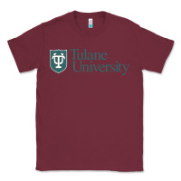 Burgundy Tulane University Classic Tee - linhVisuals
