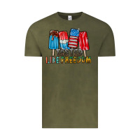 Vintage Olive tasted like freedom Vintage Tee - RacoonDesign