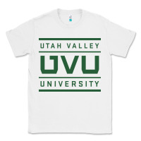 White Utah Valley University Classic Tee - linhVisuals