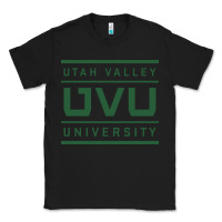Black Utah Valley University Classic Tee - linhVisuals