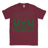 Burgundy Utah Valley University Classic Tee - linhVisuals
