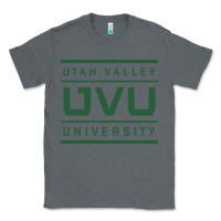 Charcoal Heather Utah Valley University Classic Tee - linhVisuals