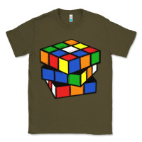 Army Green rubik cube Classic Tee - linhVisuals