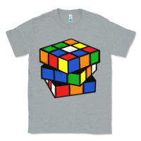 Heather Grey rubik cube Classic Tee - linhVisuals