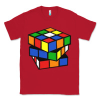 Red rubik cube Classic Tee - linhVisuals